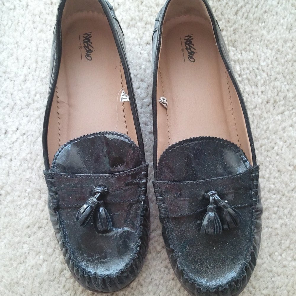 Vegan leather Mossimo Oxfords penny loafer Black - Picture 2 of 3